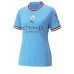 Cheap Manchester City John Stones #5 Home Football Shirt Women 2022-23 Short Sleeve